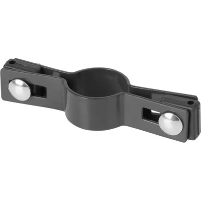 Objímka Strend Pro EUROSTANDARD, 38 mm, priebežná, antracit, RAL7016, na okrúhly stĺpik
