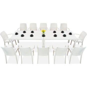 BICA Хюстън/Индиана 12 бял градински сервиз за хранене Bica (BC9094BLx2-12x9093BL)