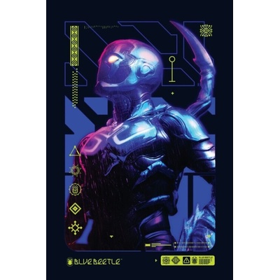 Plagát, Obraz - Blue Beetle - Character, 61 × 91.5 cm