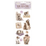 PENTART Quiet Days кучета и котки 10, 2x21, 6 cm стикер за надраскване 48859 (48859)