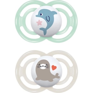MAM Perfect 6+ months биберон Mint/ Grey 2 бр