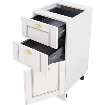 ИРИМ Долен кухненски шкаф Сити БФ-Бяло мат-09-53 десен 40 см