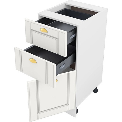 ИРИМ Долен кухненски шкаф Сити БФ-Бяло мат-09-53 десен 40 см