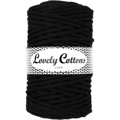 Bavlněná šňůra Lovely Cottons 5mm - Černá