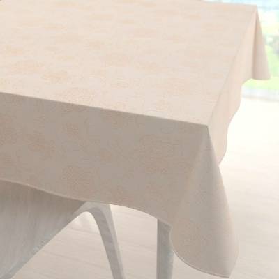 Biante Teflonový čtvercový ubrus TF-099 Zlaté květované ornamenty na béžovém 150x150 cm