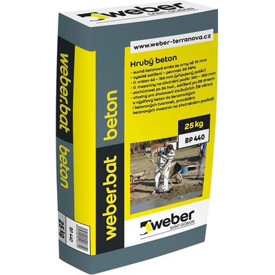 Weber.bat Beton - suchá betonová směs - 25 kg balení 25 kg (ks) – Zbozi.Blesk.cz