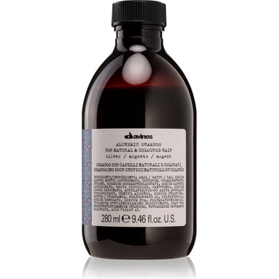 Davines Alchemic Shampoo Silver подхранващ шампоан за подчертаване на цвета на косата 280ml