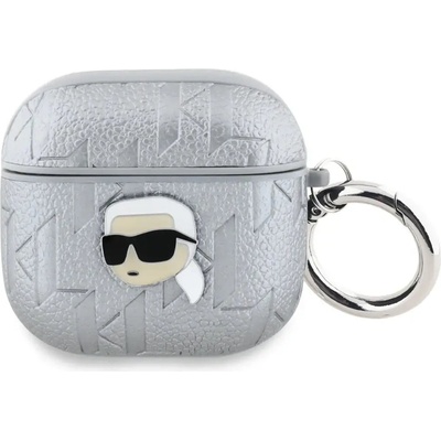 KARL LAGERFELD Калъф Karl Lagerfeld Monogram Karl Head за AirPods 4 - сребрист (3666339452155)