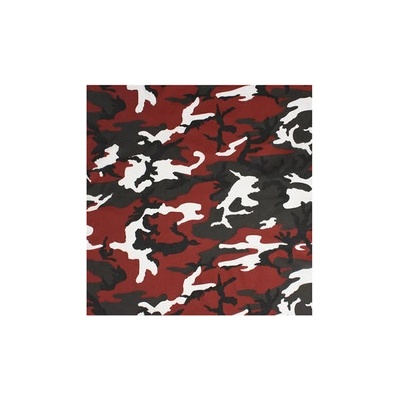 Šátek ČERVENÁ CAMO