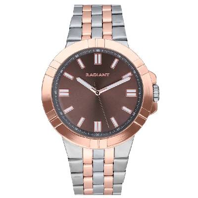 Часовник Radiant Atomik 44 mm watch - Brown (Rose Gold Bicoloured / Pink)