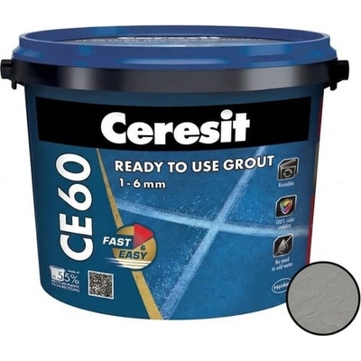 Spárovací hmota Ceresit CE 60 šedá 2 kg CE60207