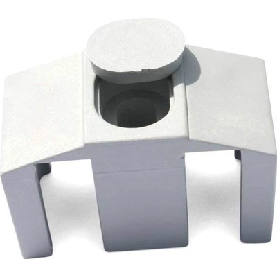 Příchytka PVC na čtyřhranný sloupek pro panely PILOFOR CLASSIC, bílá