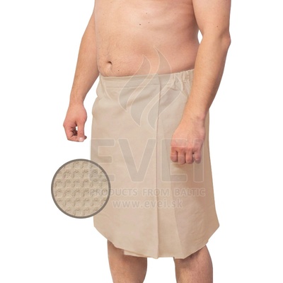 Evei kilt do sauny pánsky 100 % bavlna vaflová 70 x 150 cm béžová