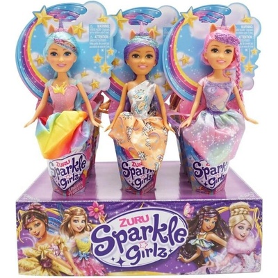 ZURU Sparkle Girlz Princezna v kornoutku jednorožec růžová