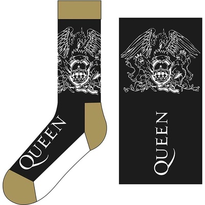 RockOff ponožky Queen Crest & Logo