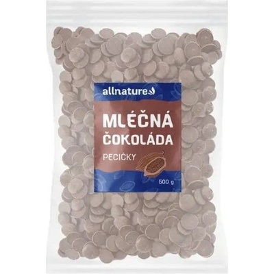 Allnature Mliéčná čokoláda pecičky 500 g