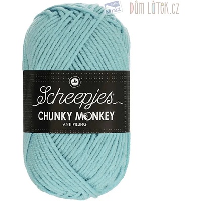 Priadza Chunky Monkey, púdrovo modrá
