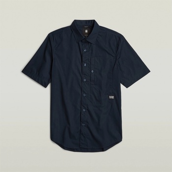G-Star RAW Men's G4A Slim Short-Sleeve Oxford Shirt - Salute C742