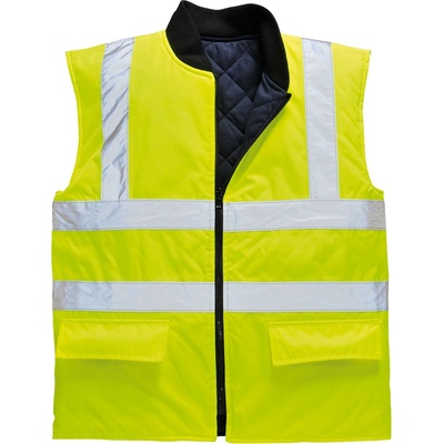 Portwest hi-vis vest s469 / Двулицев светлоотразителен жилет - hv жълт xxxl (s469yerxxxl)