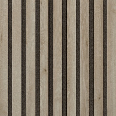 Archo - Akustický panel Design line CPL Buk přírodní na černém filcu 2600 x 400 x 21 mm