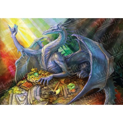 Magnolia - Puzzle Blue Dragon and Treasure MINI - 1 500 piese