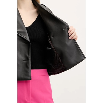 HUGO Яке hugo в черно преходен модел с уголемена кройка 50536434 (50536434)