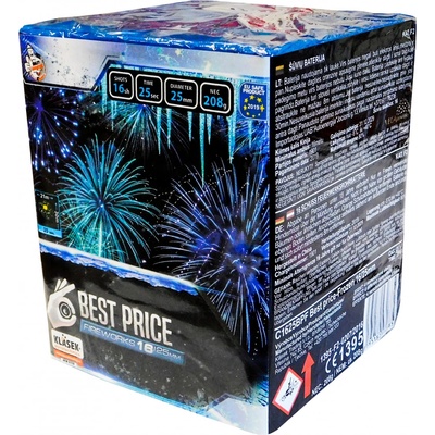 Kompaktní ohňostroj Best Price Frozen 16 ran 25 mm