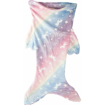 Verk 24549 Svíticí deka mořská panna duhová 105 x 42 cm – Sleviste.cz