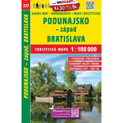 mapa Podunajsko-západ Bratislava 1:100 t.