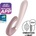Satisfyer Мощен силиконов рабит вибратор със затопляне Satisfyer Heat Wave розов