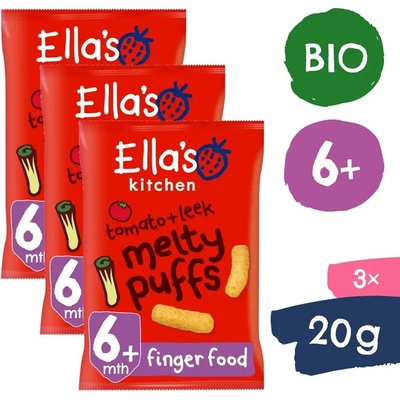 Ella's Kitchen BIO křupky mrkev a pastinák 3 x 20 g