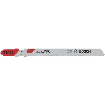 Bosch Pílové plátky do priamočiaré píly T 101 A, Clean for PC, 3 kusy, 2608631670
