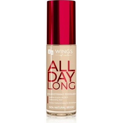 AA Wings of Color All Day Long Lasting Foundation dlouhotrvající make-up 504 natural beige 30 ml