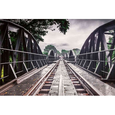 DIMEX ART Флизелинов фототапет метален мост над реката куай 375 x 250 см