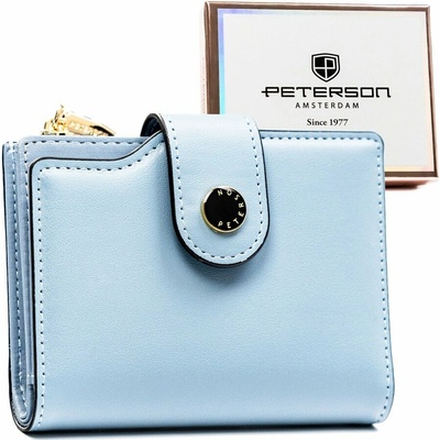 Peterson Prostorná dámská peněženka z ekologické kůže RFID PTN 012-JK6 Blue