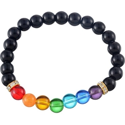 MP černý lávový čakrový přírodní lávové kameny poslední MP11001