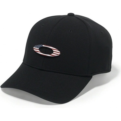 Oakley Tincan Cap Black/American Flag Černá