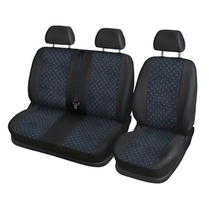  Тапицерия черна с син шев за бус Mercedes Sprinter 2018+ син М201821СКS