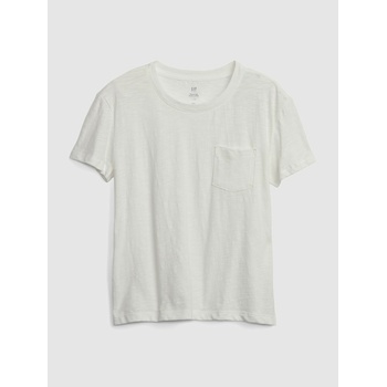 GAP Детска тениска с джобче GAP GAP | Byal | Момичешки | 104/110