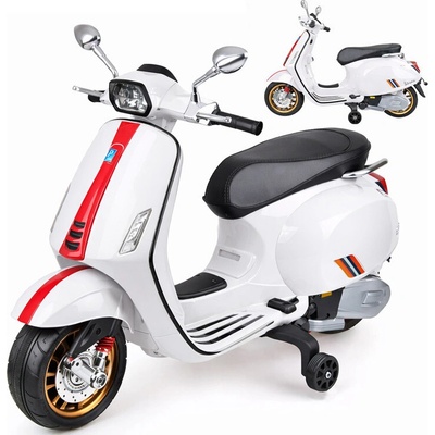 Tomido Vespa Dětský Elektrický skútr bílá