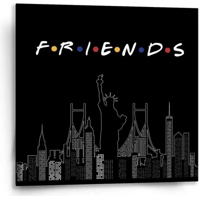 Sablio Obraz Seriál Přátelé FRIENDS Obrysy - 50x50 cm