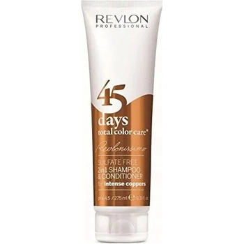 Revlon 45 days total color care Shampoo & Conditioner 2in1 a kondicionér pro intenzivní měděné odstíny 275 ml