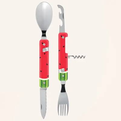 AKINOD Комплект за хранене Akinod Multifunction Cutlery 13H25, Watermelon (A02M00066)