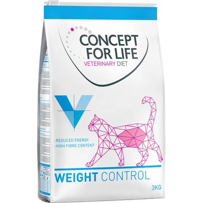 Concept for Life 3x3кг Weight Control Concept for Life Veterinary Diet суха храна-котки