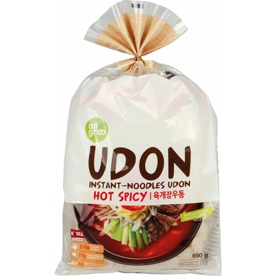 Allgroo Udon instantní nudle pikantně pálivé 0,69 kg