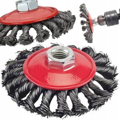 Drôtená kefa TurboTools 125 mm na čistenie a leštenie