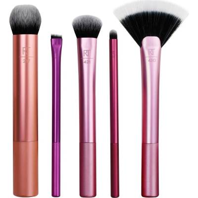 Real Techniques Brushes Artist Essentials sada kosmetický štětec na make- up RT 217 1 ks + kosmetický štětec na oční linky RT 317 1 ks + kosmetický štětec na rozjasňovač RT 420 1 ks + kosmetický štěte – Zbozi.Blesk.cz