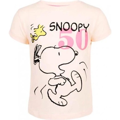 Erve Krátké tričko SNOOPY růžová malinová