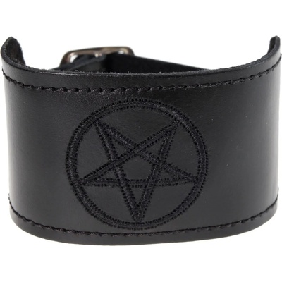 Black & metal гривна - Pentagram - BWZ-503