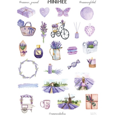 Samolepky MINIMEE Levanduľa